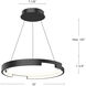 Anello Minor LED 19 inch Black Pendant Ceiling Light
